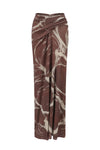 OUDE WAAG 25 autumn and winter printed draped knitted thread skirt OW-OW-25AW-SK03P2BR048-ZHYH brown and gray print